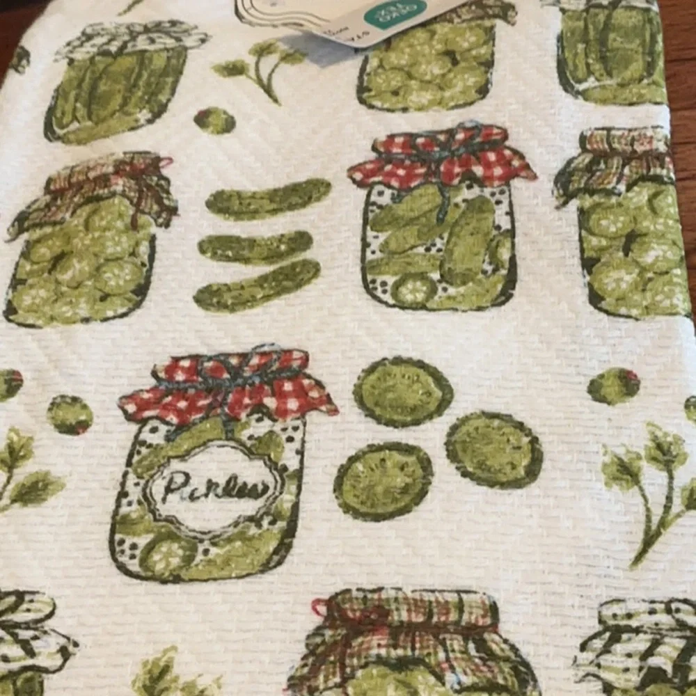 Pickle Kitchen Towels - Set of 3